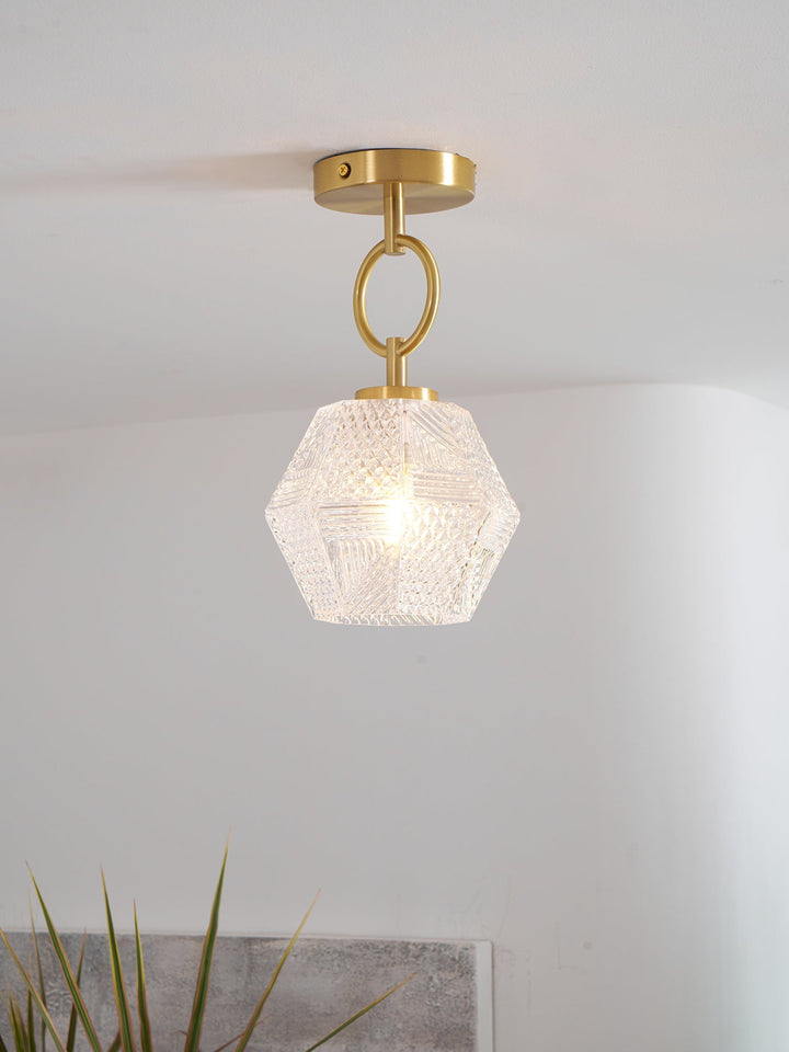 Orion Cut-Glass Ceiling Light