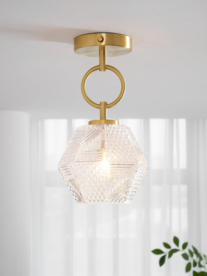 Orion Cut-Glass Ceiling Light