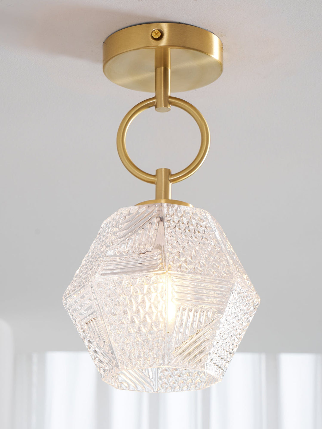 Orion Cut-Glass Ceiling Light