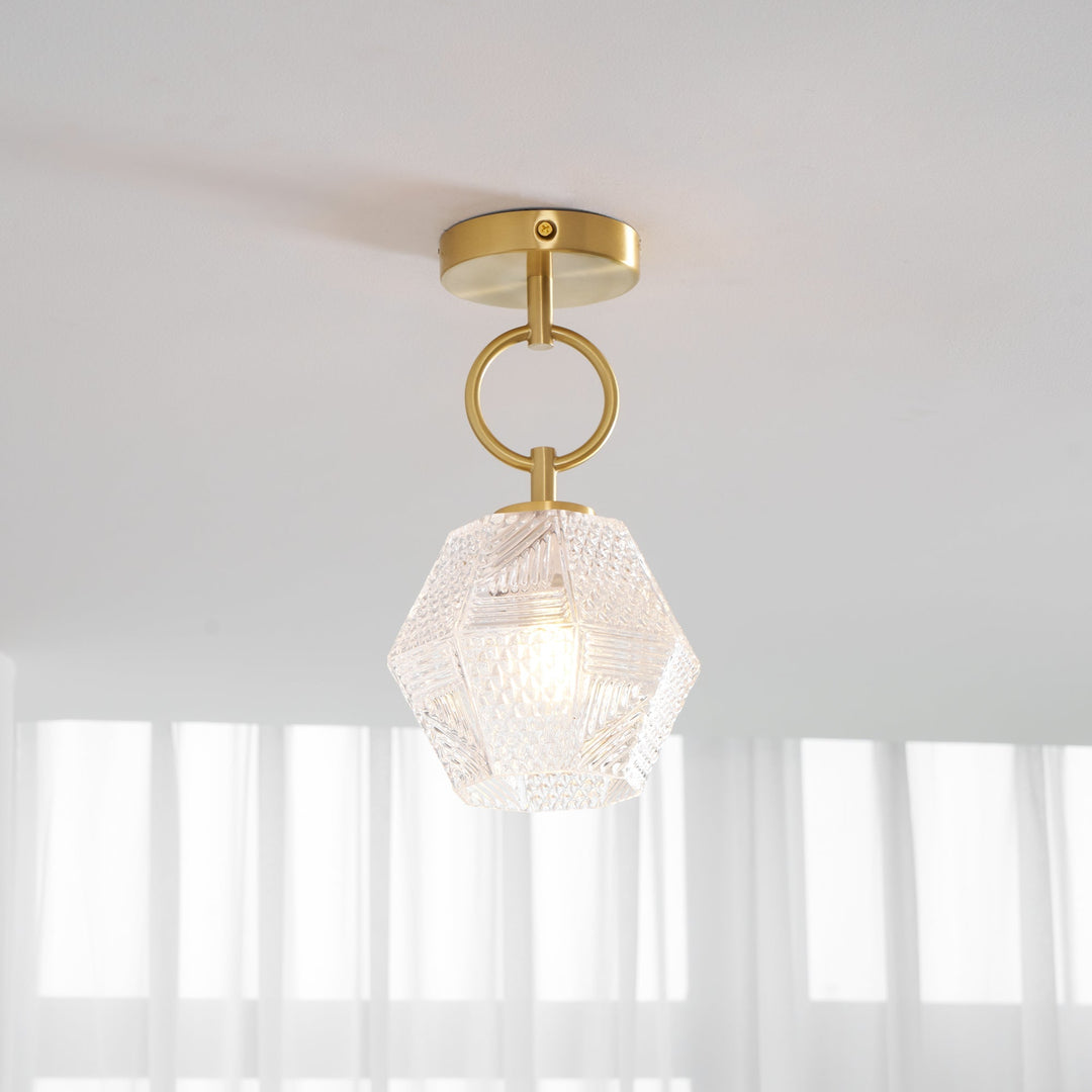 Orion Cut-Glass Ceiling Light