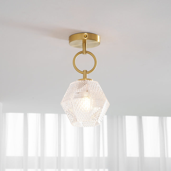 Orion Cut-Glass Ceiling Light