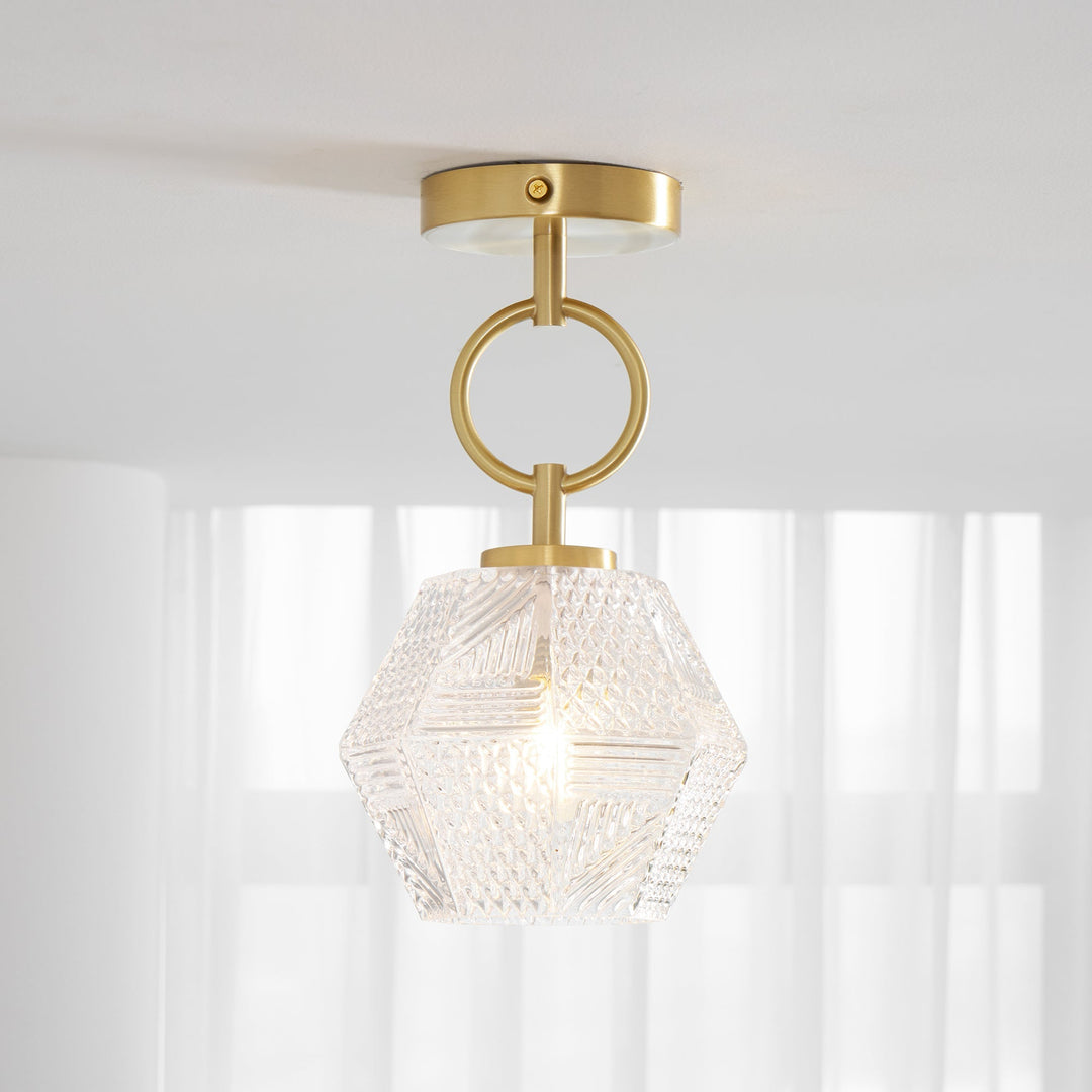 Orion Cut-Glass Ceiling Light
