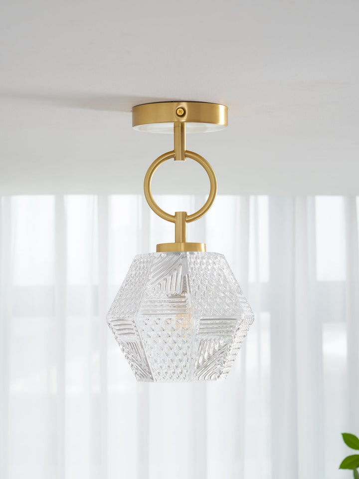 Orion Cut-Glass Ceiling Light