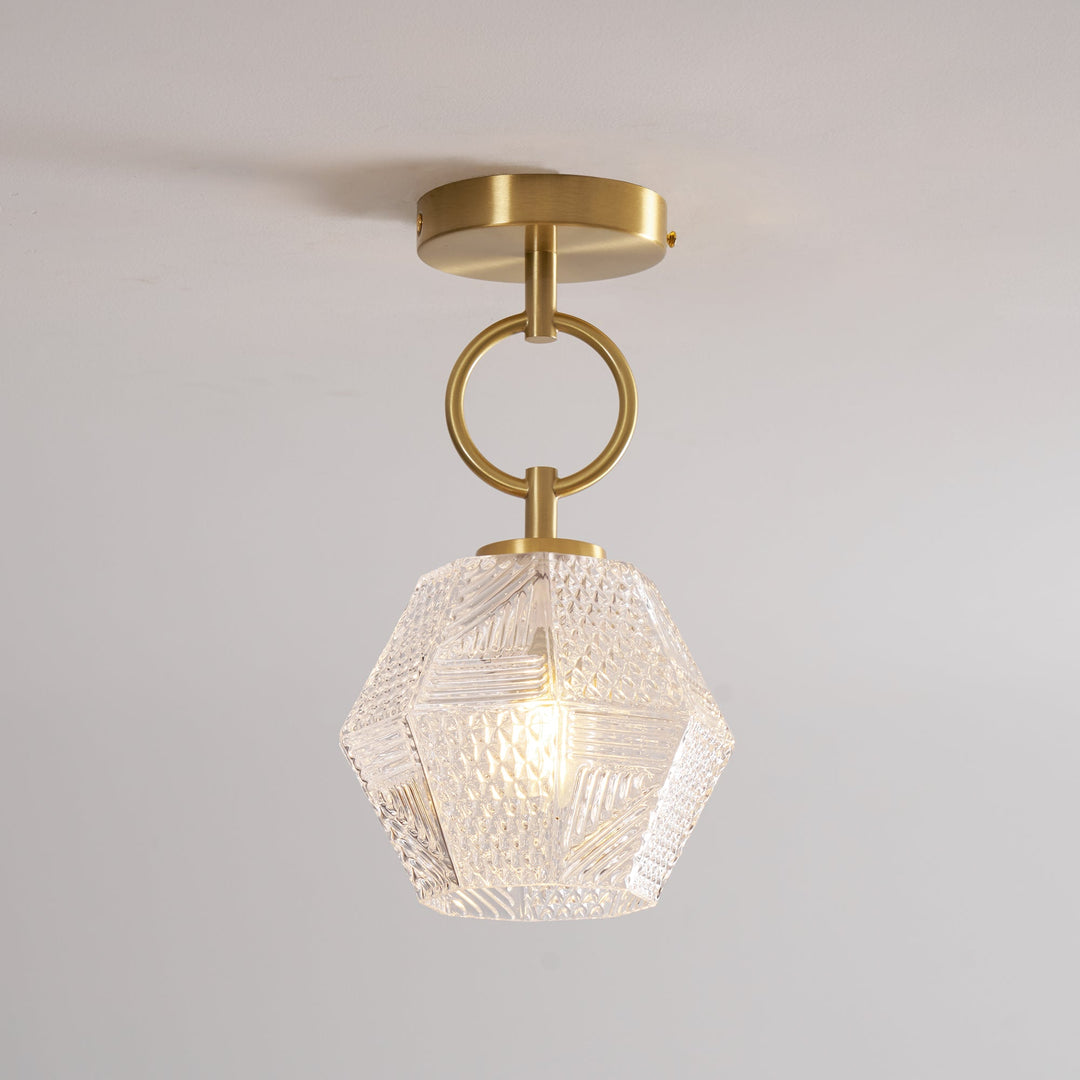 Orion Cut-Glass Ceiling Light