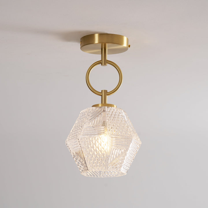 Orion Cut-Glass Ceiling Light