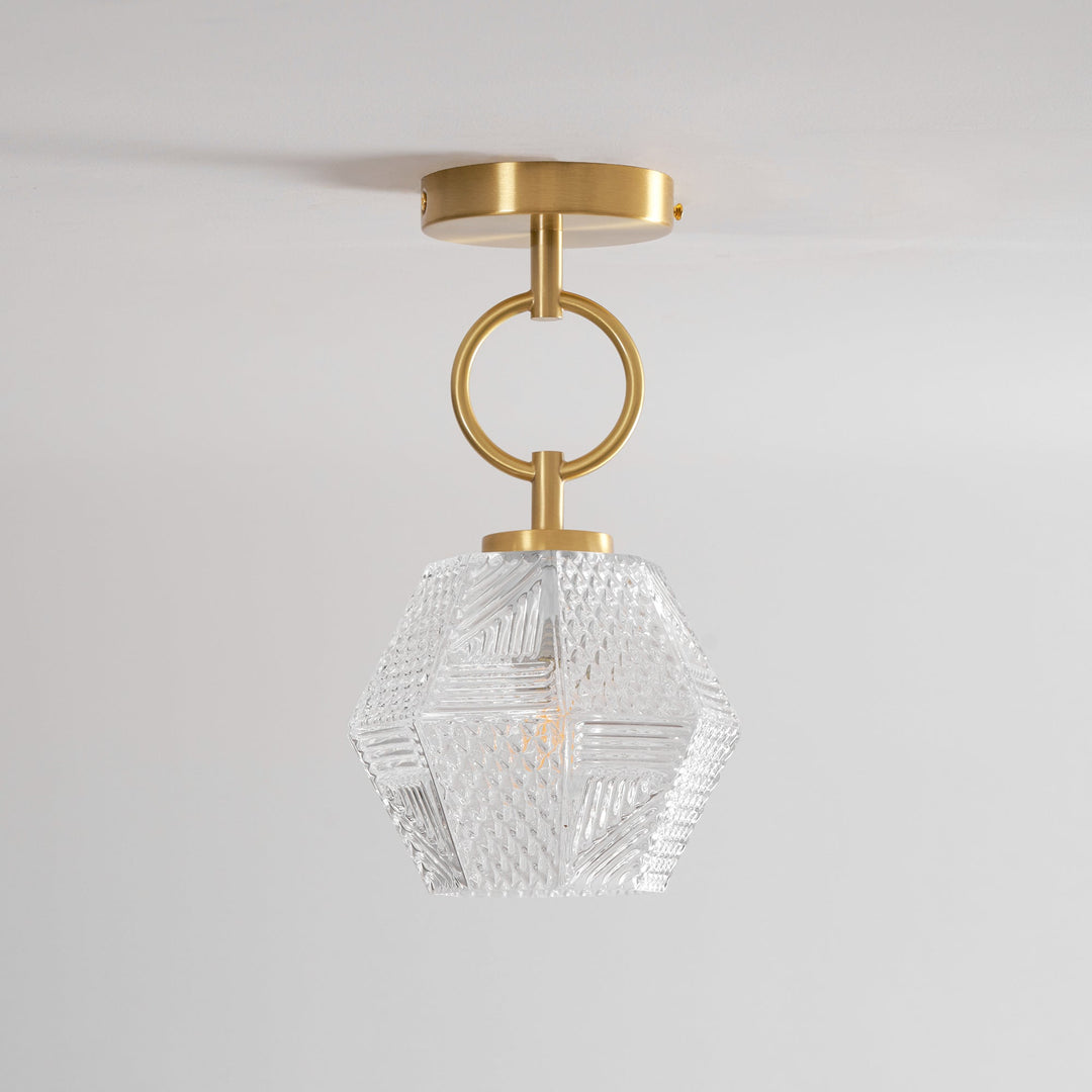 Orion Cut-Glass Ceiling Light