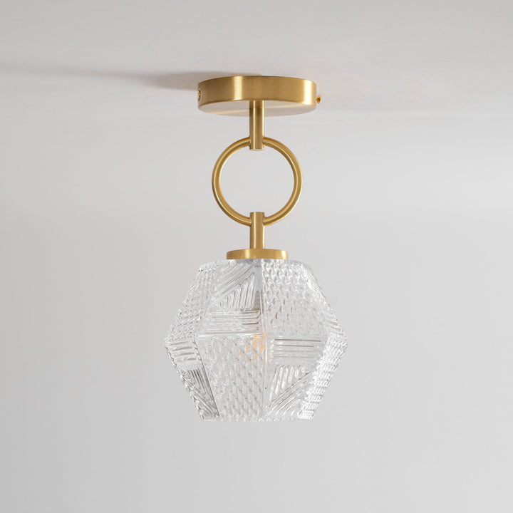 Orion Cut-Glass Ceiling Light