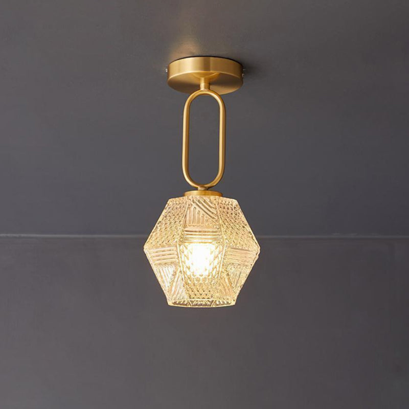 Orion Cut-Glass Ceiling Light