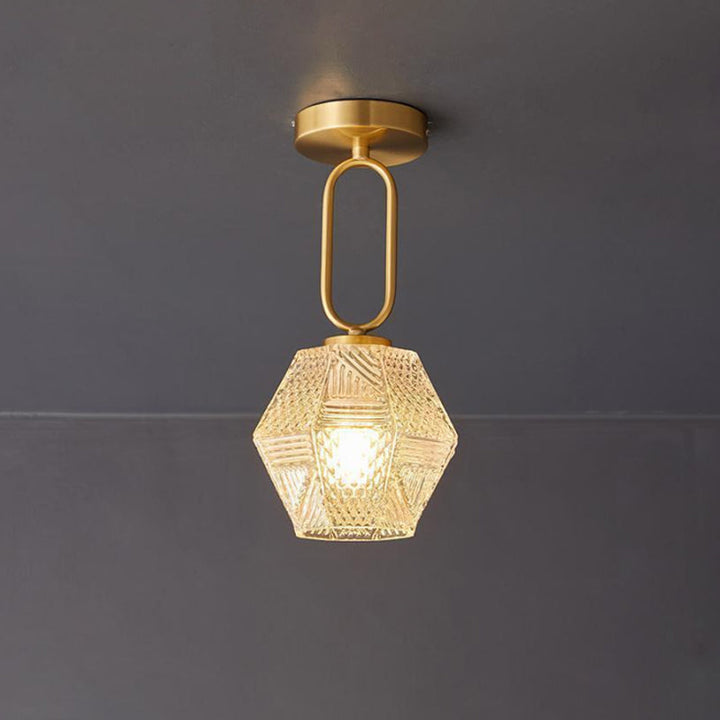 Orion Cut-Glass Ceiling Light