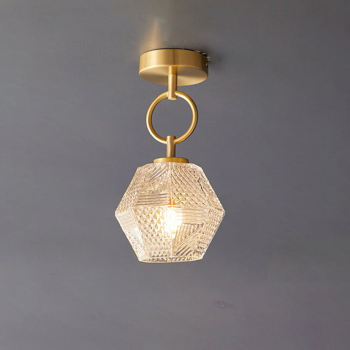 Orion Cut-Glass Ceiling Light