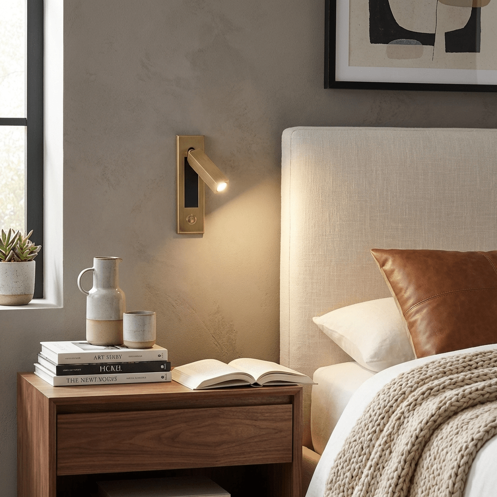 Pelle Folding Bedside Light