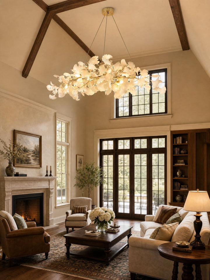 Plume Gingko Chandelier