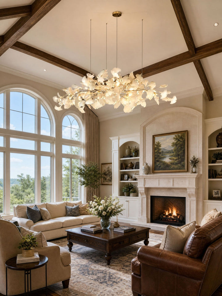 Plume Gingko Chandelier