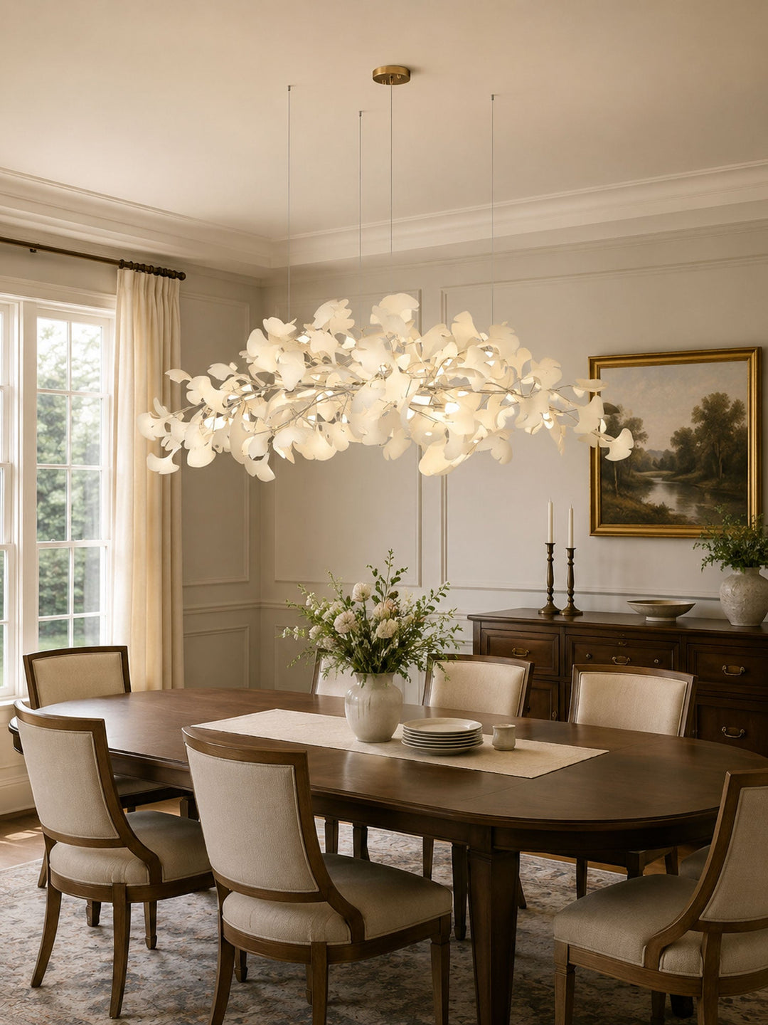 Plume Gingko Chandelier
