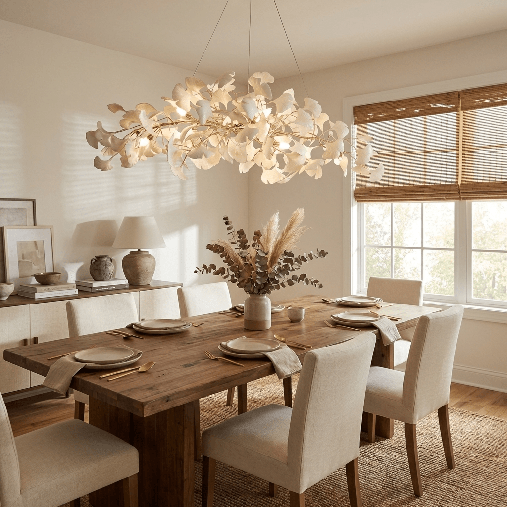 Plume Gingko Chandelier