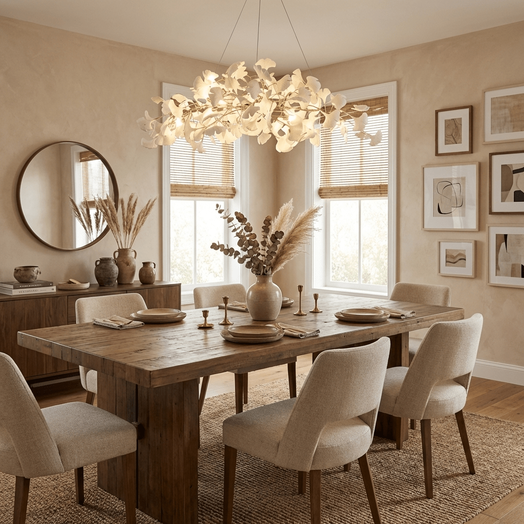 Plume Gingko Chandelier