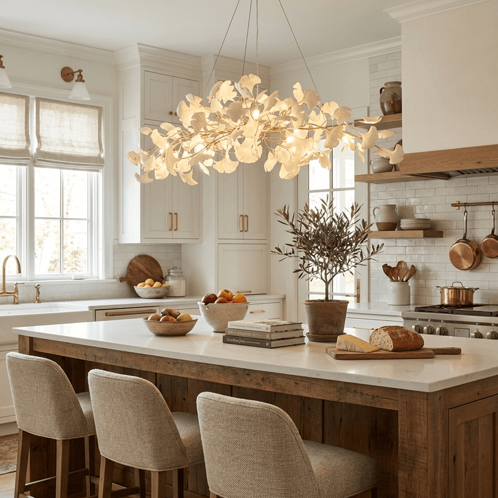 Plume Gingko Chandelier