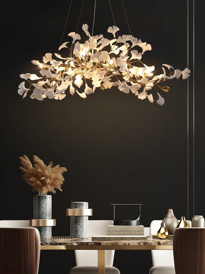 Plume Gingko Chandelier
