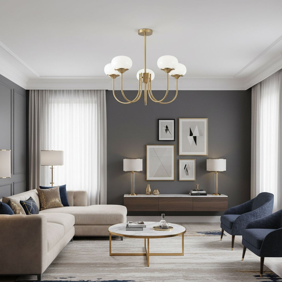 Pom Marshmallow Chandelier