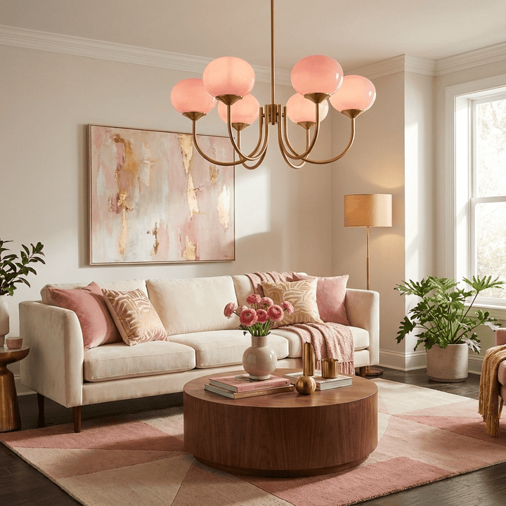 Pom Marshmallow Chandelier