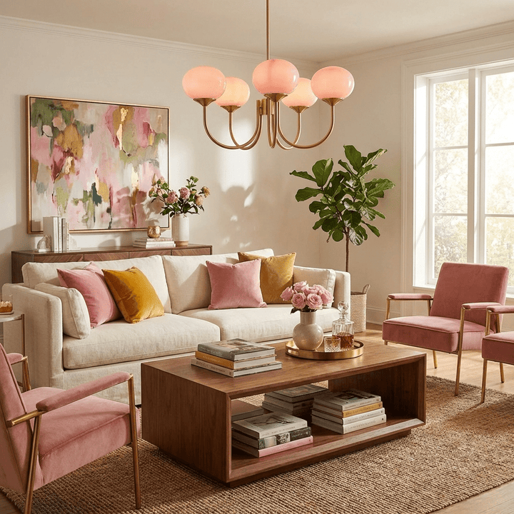 Pom Marshmallow Chandelier
