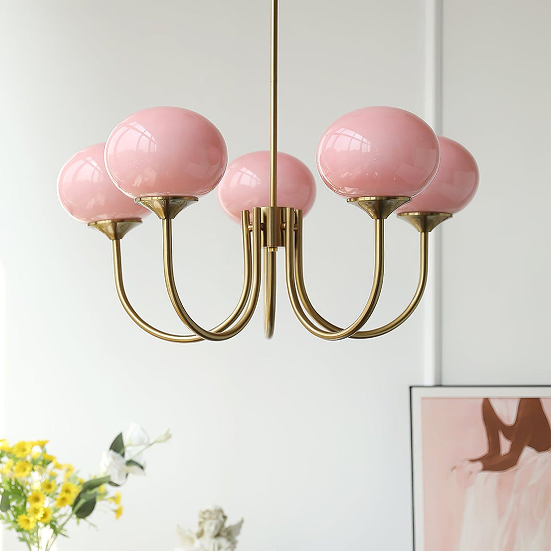 Pom Marshmallow Chandelier