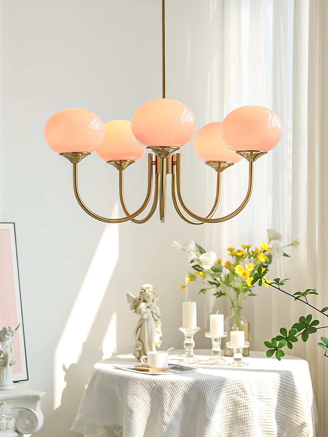 Pom Marshmallow Chandelier