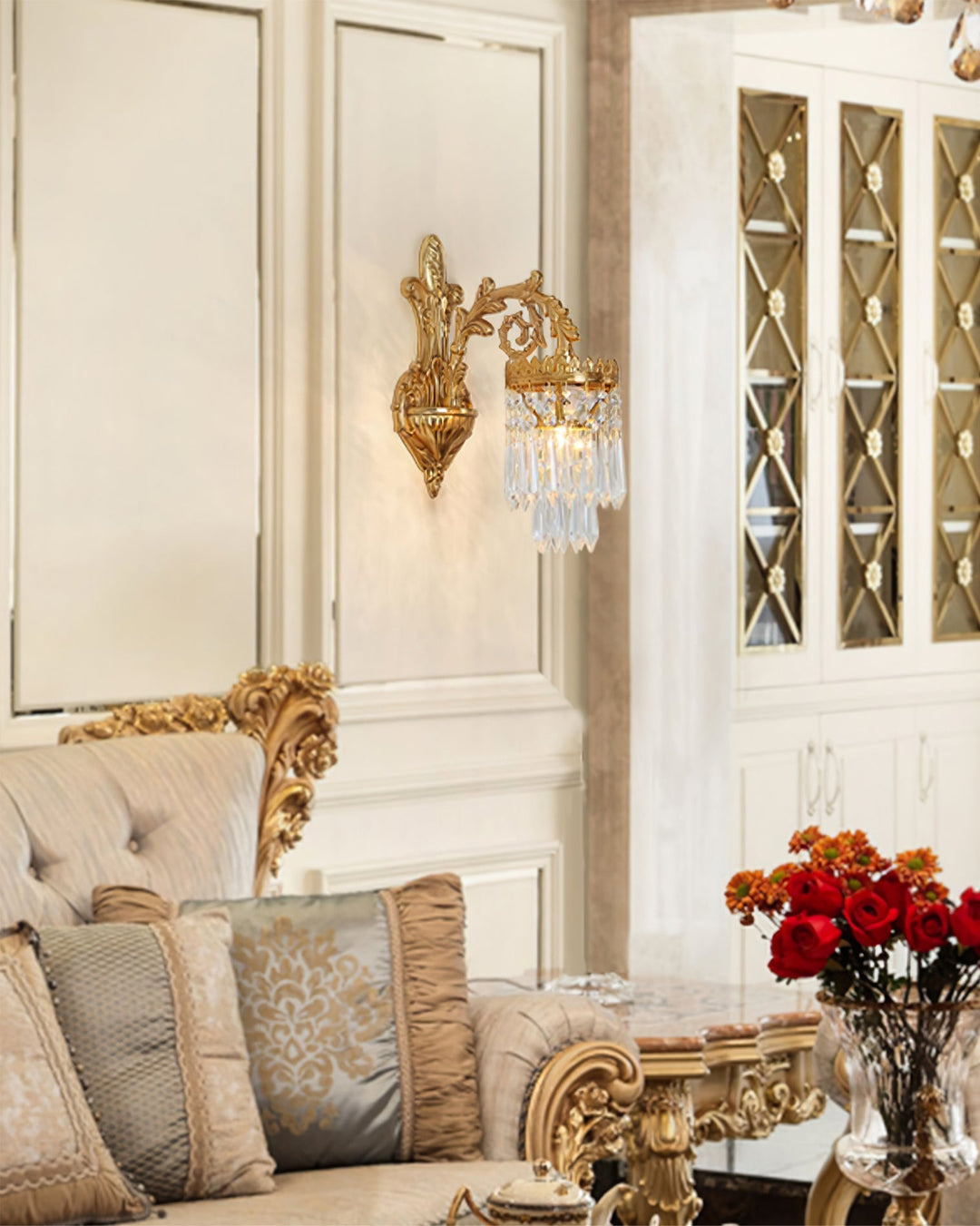 Mist Crystal Wall Sconce
