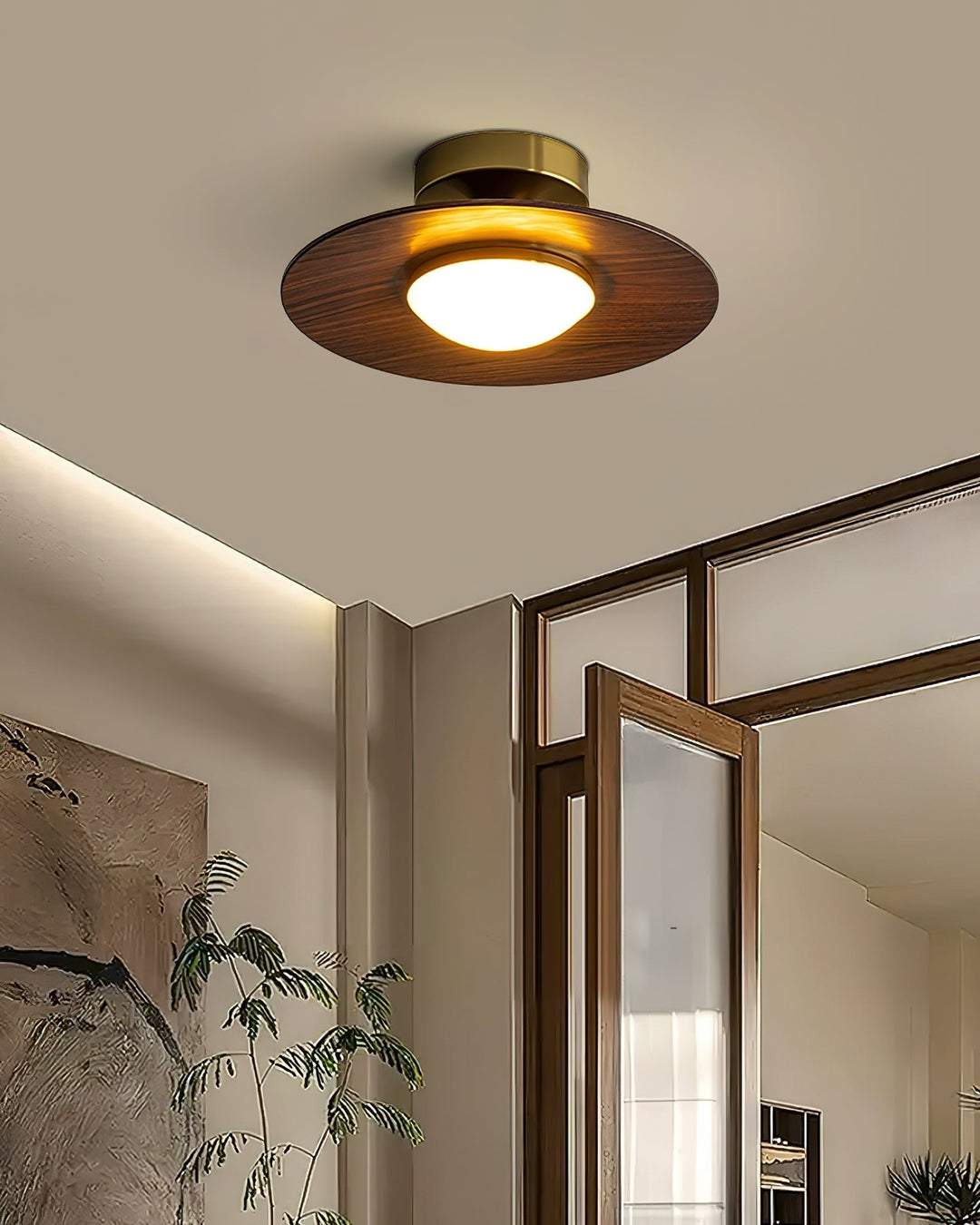 Vento Wood Ceiling Light