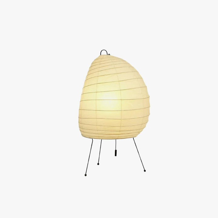 Paper Table Lamp - Japandi, for Bedside &amp; Living Room | Noa