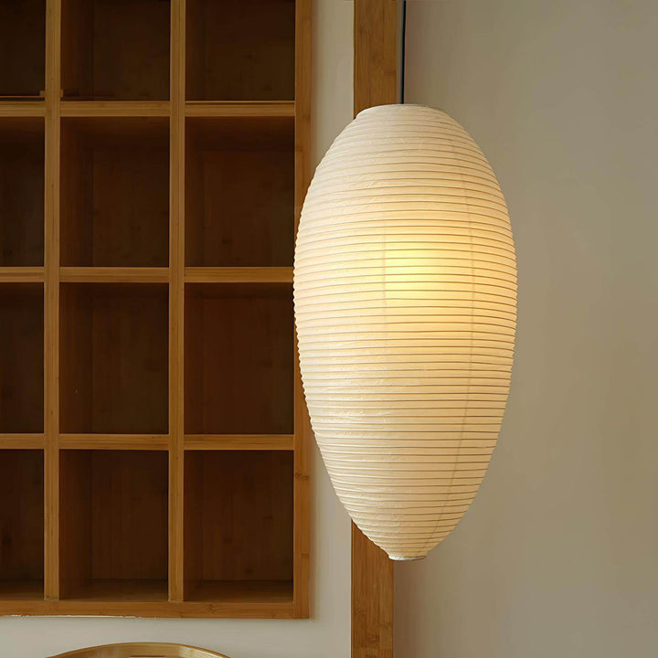 Washi Drum Pendant - Japandi Light for Kitchen Island &amp; Dining Room | Yuki