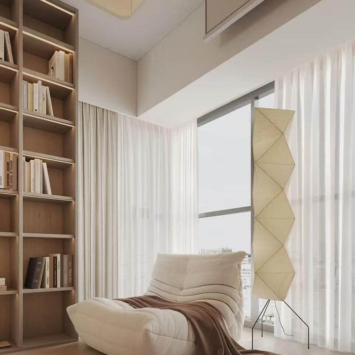 Paper Floor Lamp - Japandi, for Living Room &amp; Reading Nook | Quint