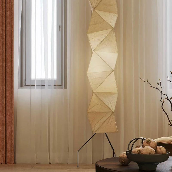 Paper Floor Lamp - Japandi, for Living Room &amp; Reading Nook | Quint
