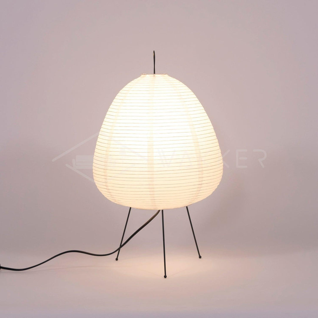 Lantern Table Lamp - Japandi, for Bedside &amp; Living Room | Hina