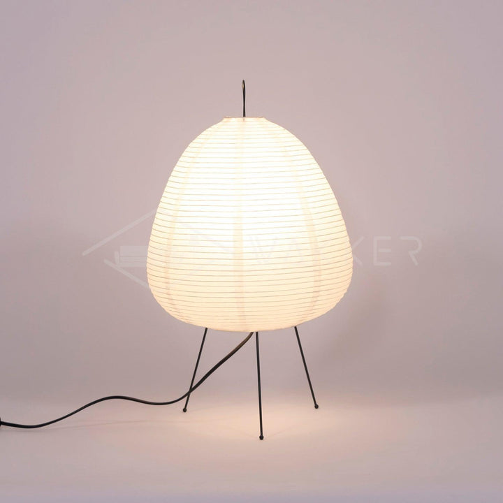 Lantern Table Lamp - Japandi, for Bedside &amp; Living Room | Hina