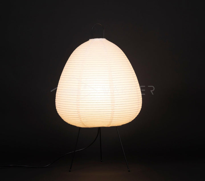 Lantern Table Lamp - Japandi, for Bedside &amp; Living Room | Hina