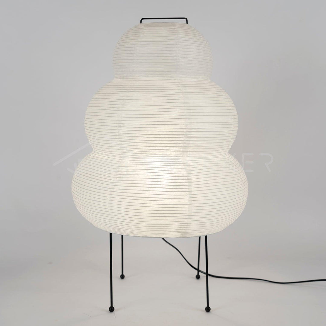 Lantern Table Lamp - Japandi, for Bedside &amp; Living Room | Hina