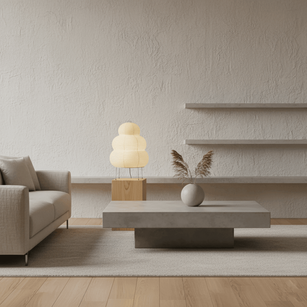 Lantern Table Lamp - Japandi, for Bedside &amp; Living Room | Hina