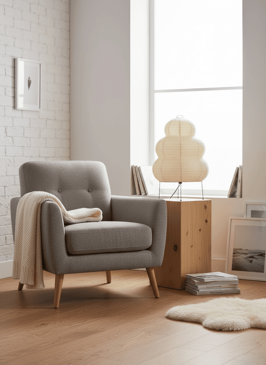 Lantern Table Lamp - Japandi, for Bedside &amp; Living Room | Hina