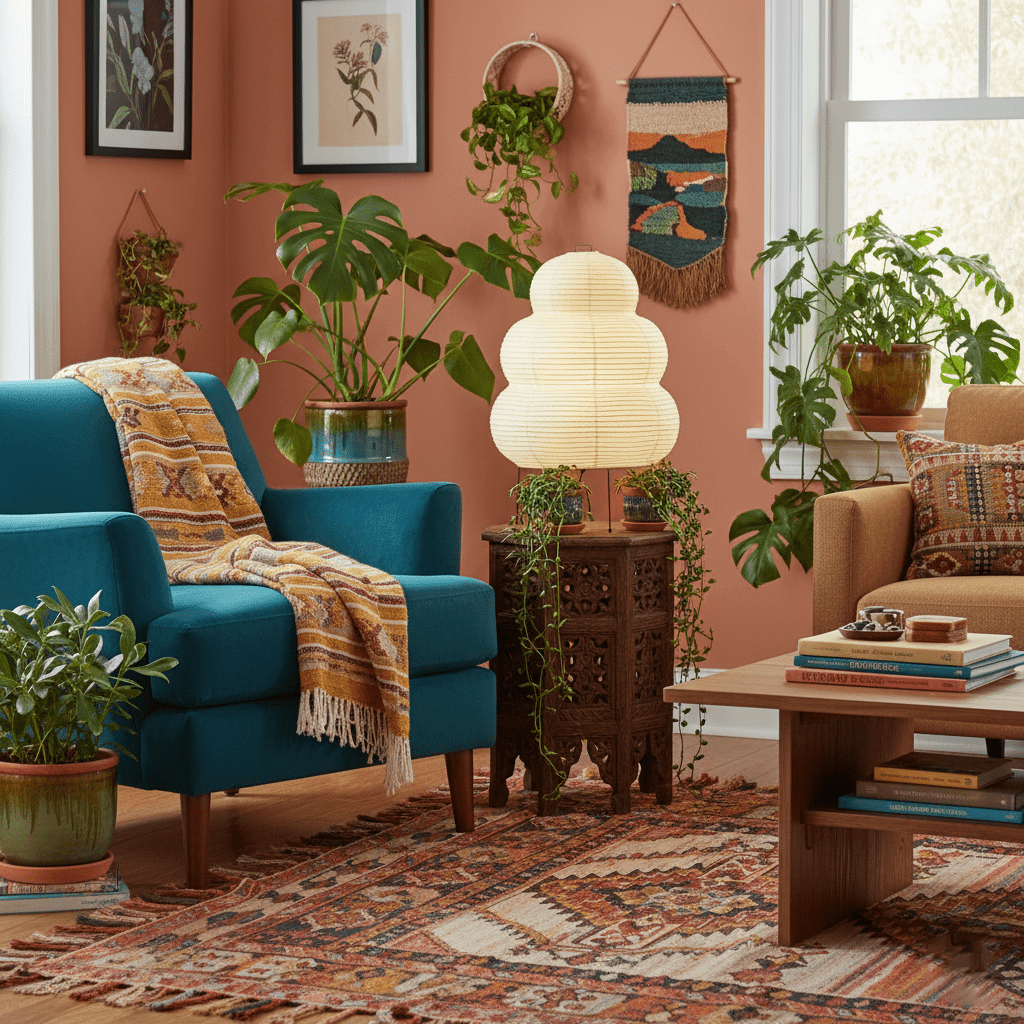 Lantern Table Lamp - Japandi, for Bedside &amp; Living Room | Hina