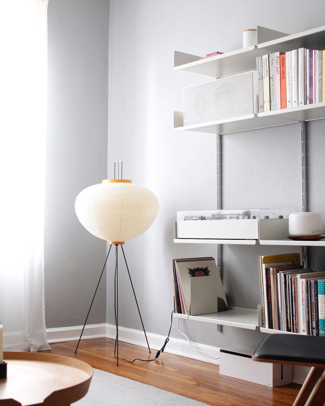 Rice Paper Floor Lamp - Japandi, for Living Room &amp; Reading Nook | Mori