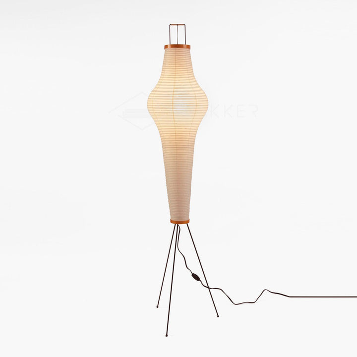 Rice Paper Floor Lamp - Japandi, for Living Room &amp; Reading Nook | Mori