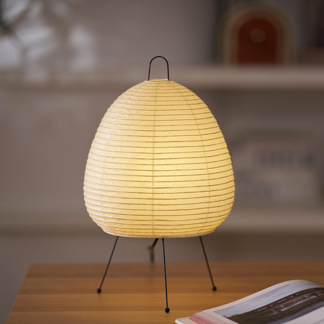 Lantern Table Lamp - Japandi, for Bedside &amp; Living Room | Hina