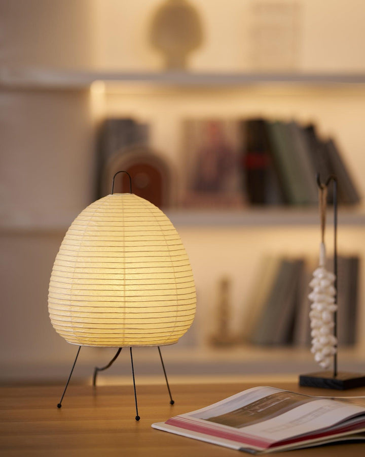Lantern Table Lamp - Japandi, for Bedside &amp; Living Room | Hina