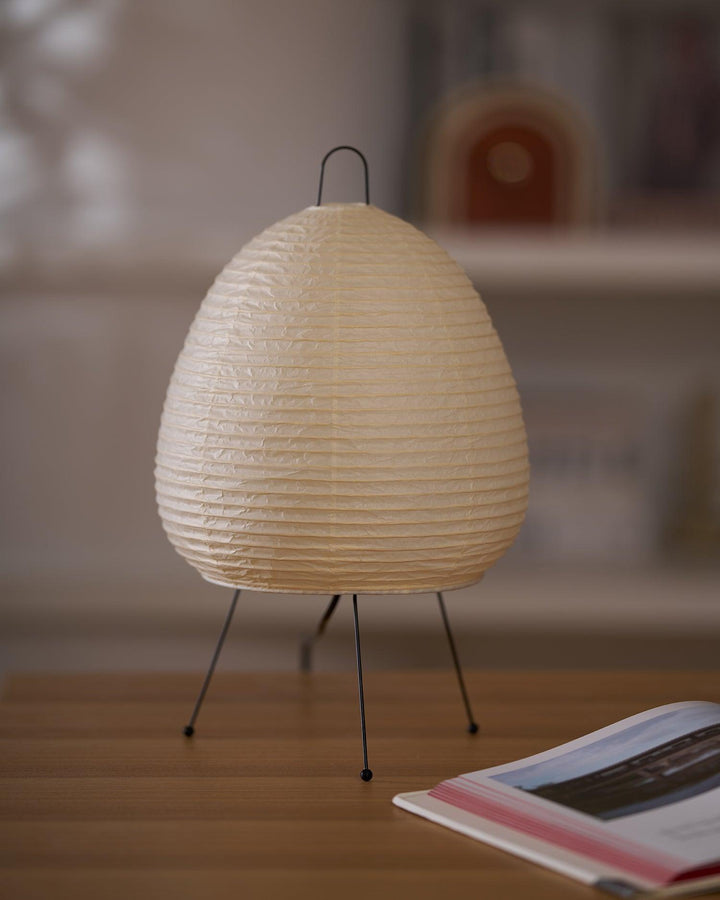 Lantern Table Lamp - Japandi, for Bedside &amp; Living Room | Hina