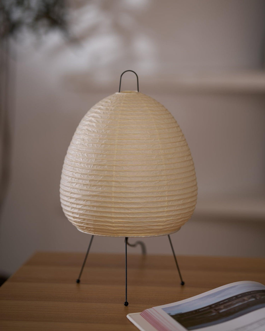 Lantern Table Lamp - Japandi, for Bedside &amp; Living Room | Hina