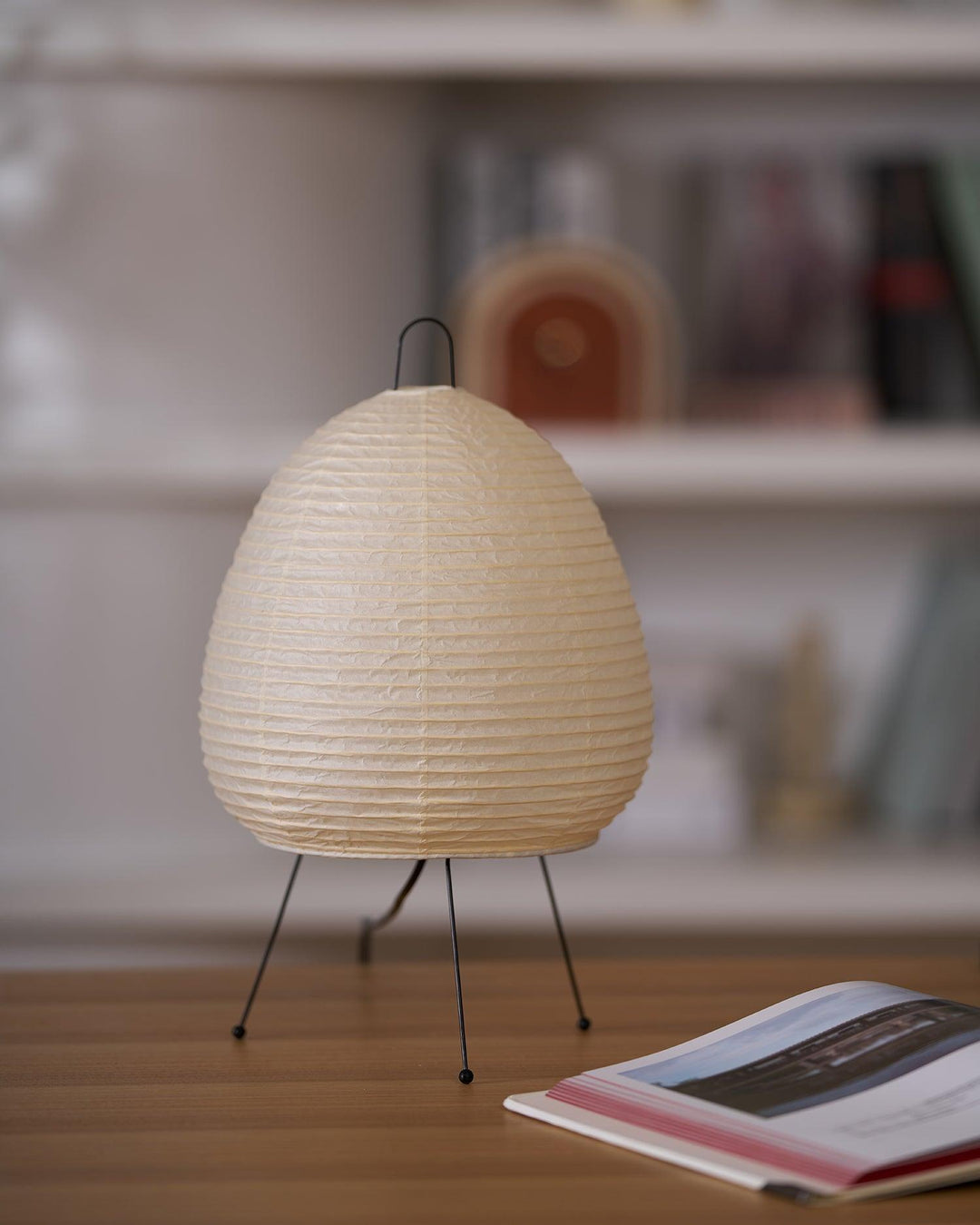 Lantern Table Lamp - Japandi, for Bedside &amp; Living Room | Hina