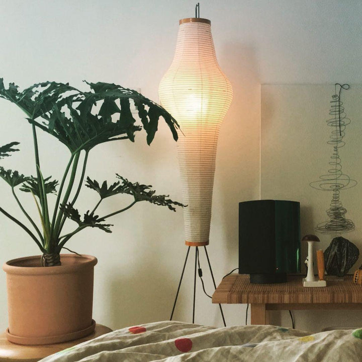 Rice Paper Floor Lamp - Japandi, for Living Room &amp; Reading Nook | Mori