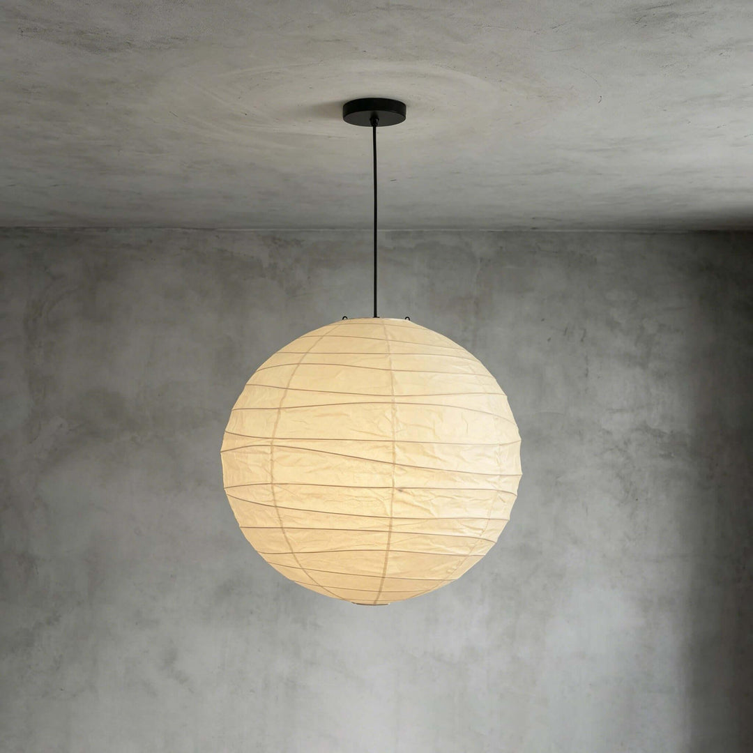 D-Series Paper Pendant - Japandi Light for Kitchen Island &amp; Dining Room | Asuka