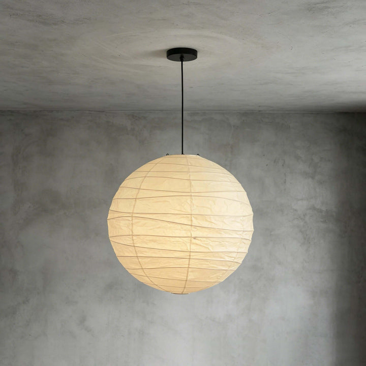 D-Series Paper Pendant - Japandi Light for Kitchen Island &amp; Dining Room | Asuka